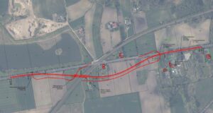 DK nr 15 w Wymysłowie. Ilustracja PKP PLK.