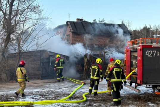 Pożar kurnika w Jankowie Dolnym