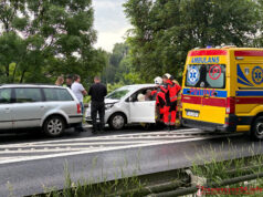 Zderzenie trzech pojazdów na DK nr 15